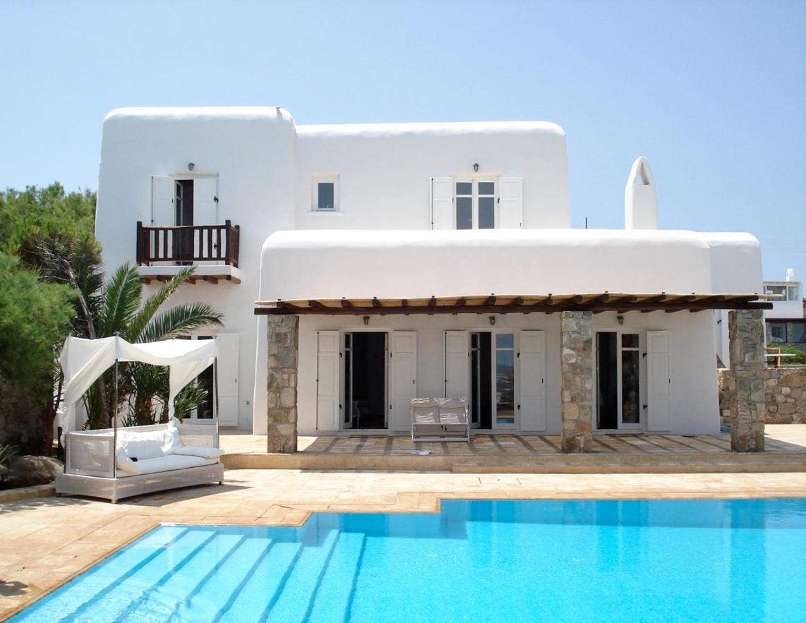 Dreamy Boho 5Bed Villa With Pool And Ocean View Mykonos Town Екстериор снимка