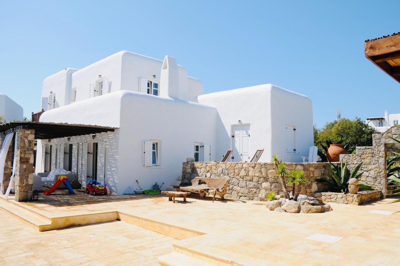 Dreamy Boho 5Bed Villa With Pool And Ocean View Mykonos Town Екстериор снимка
