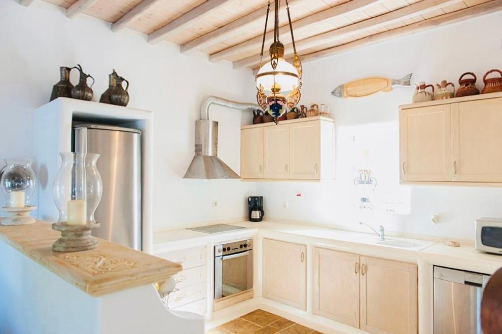 Dreamy Boho 5Bed Villa With Pool And Ocean View Mykonos Town Екстериор снимка