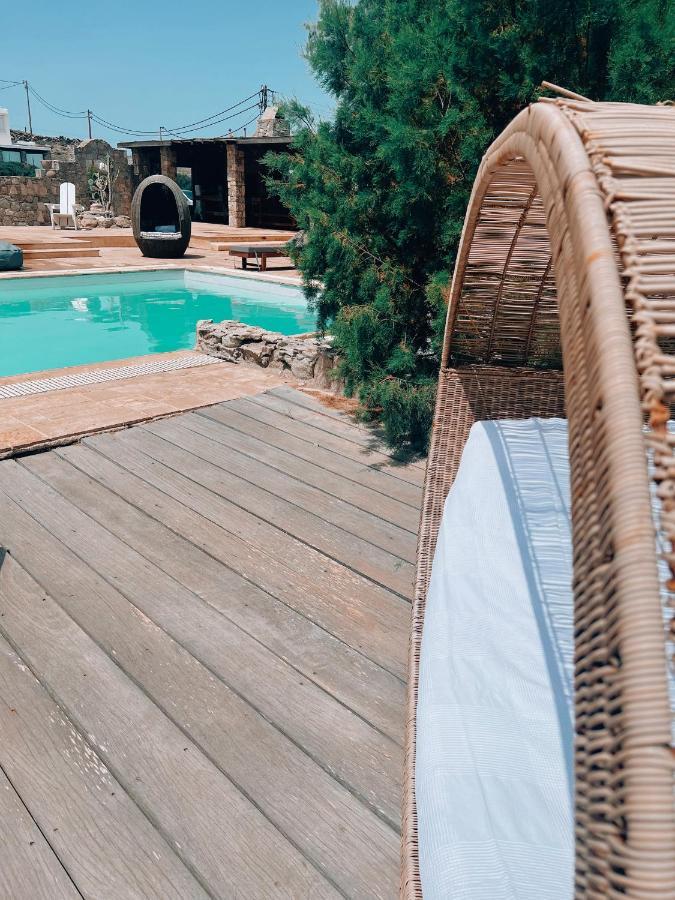 Dreamy Boho 5Bed Villa With Pool And Ocean View Mykonos Town Екстериор снимка