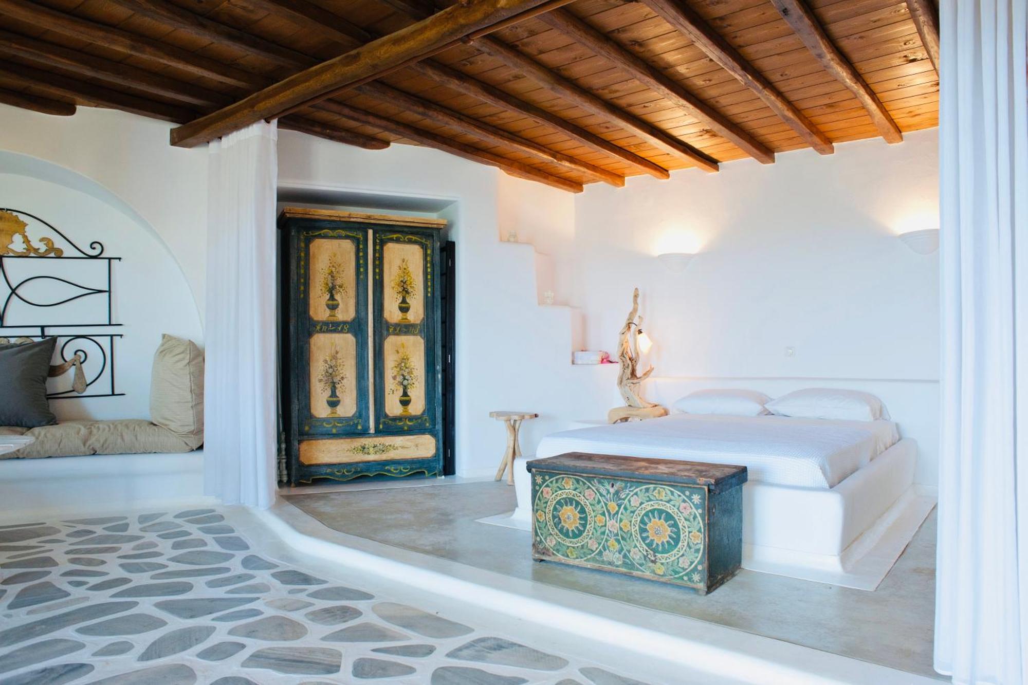 Dreamy Boho 5Bed Villa With Pool And Ocean View Mykonos Town Екстериор снимка